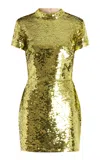 16arlington Iona Sequined Mini Dress In Green