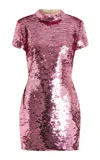16arlington Iona Sequined Mini Dress In Pink