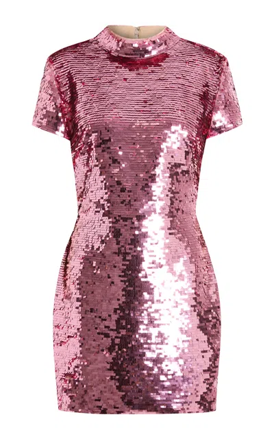16arlington Iona Sequined Mini Dress In Pink
