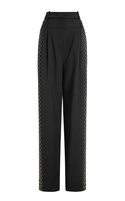 16arlington Ivlia Embellished Wool Pants In Black