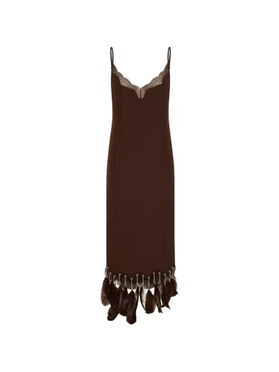 16arlington Kena Midi Dress In Brown