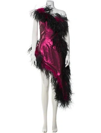 Pre-owned 16arlington Lace Pattern Mini Dress In Black