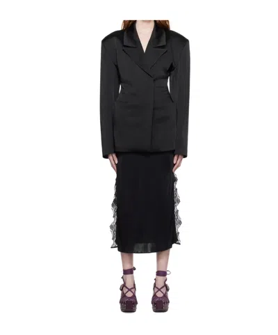 16arlington Lapel Casual Jacket In Black