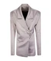 16arlington Lapel Long Sleeve Casual Jacket In Neutral