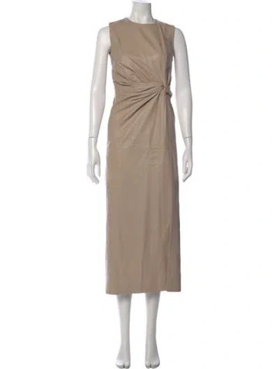 Pre-owned 16arlington Leather Long Dress