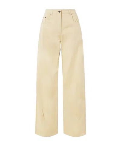 16arlington Armine Cotton-blend Straight-leg Pants In Yellow