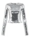 16arlington Loida Sequinned T-shirt In Metallic
