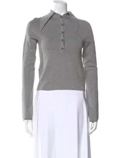 Pre-owned 16arlington Long Sleeve Polo W/ Tags In Gray