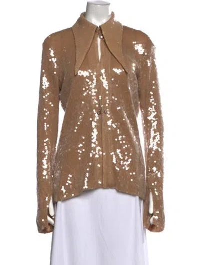 Pre-owned 16arlington Long Sleeve Top In Neutrals