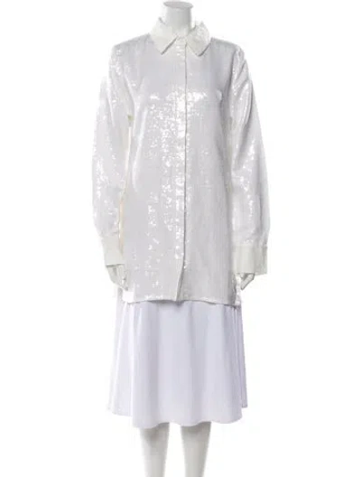 Pre-owned 16arlington Long Sleeve Tunic In White