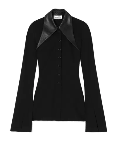 16arlington Long-sleeved Button-down Shirt In Black