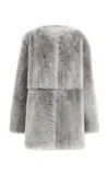 16arlington Loris Shearling Coat In Grey