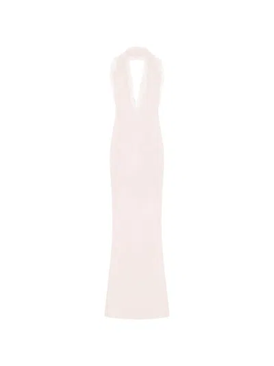 16arlington Malena Lace-trimmed Satin Dress In White