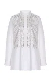 16arlington Marly Embellished Cotton Shirt In White