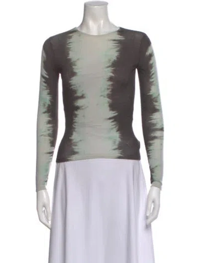 Pre-owned 16arlington Merino Wool Tie-dye Print Top In Multi