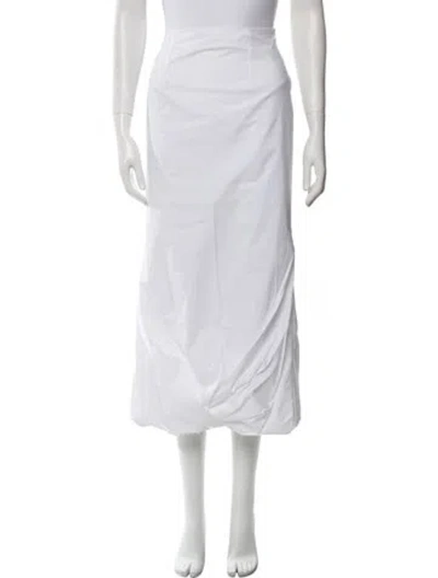 Pre-owned 16arlington Midi Length Skirt In White