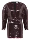 16arlington Mitilla Sequinned Mini Dress In Brown