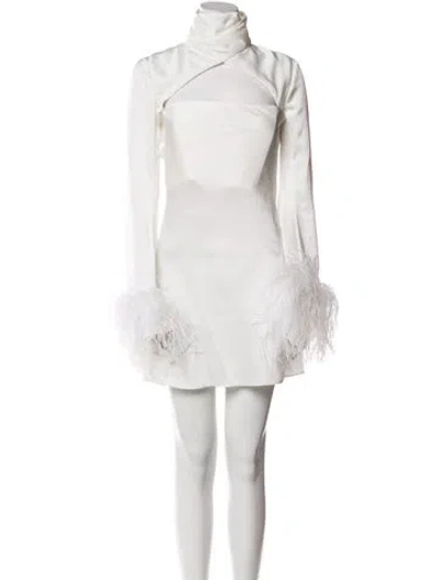 Pre-owned 16arlington Mock Neck Mini Dress W/ Tags In White