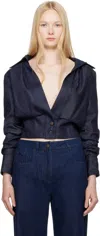 16arlington Lapel Long-sleeved Denim Jacket