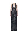 16arlington Navy Eima Maxi Dress In Navy Blue