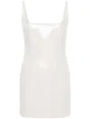 16arlington Neutral Sior Sequin-embellished Mini Dress In Neutrals