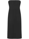 16arlington Noctula Crepe Midi Dress In Black