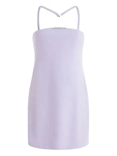16arlington Triangle-detail Mini Dress In White