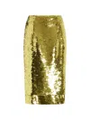 16arlington Nyla Sequin Midi Skirt In Gold