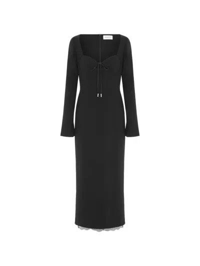 16arlington Odette Midi Dress In Black