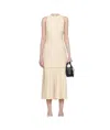 16arlington Off-white Anci Midi Dress In Nude