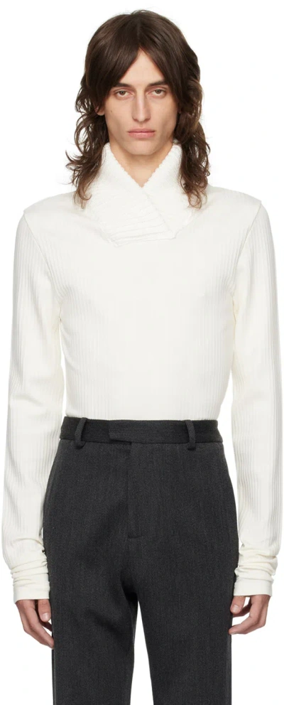 16arlington Off-white Cary Sweater In Ecru