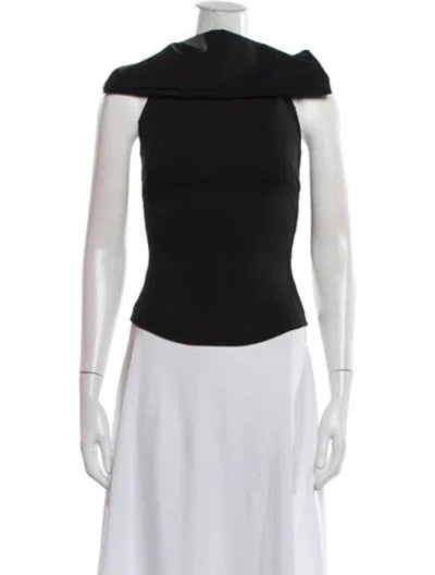 Pre-owned 16arlington Off-the-shoulder Sleeveless Top In Black