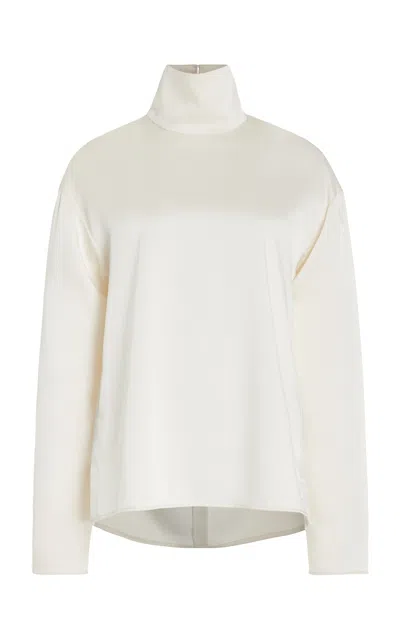 16arlington Olall Satin Top In Ivory