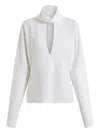 16arlington Olamo Crêpe Top In White