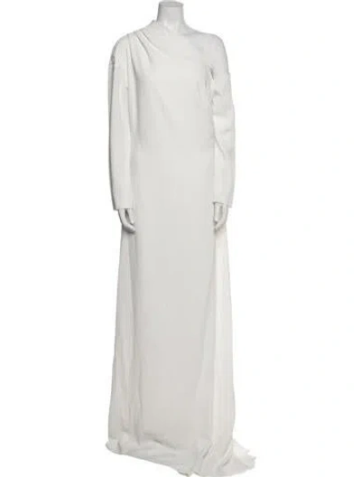 Pre-owned 16arlington One-shoulder Long Dress W/ Tags In White