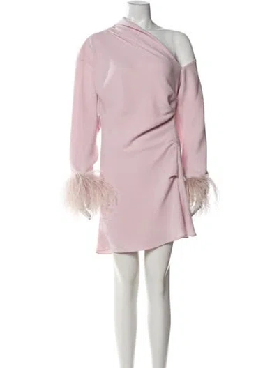 Pre-owned 16arlington One-shoulder Mini Dress In Pink