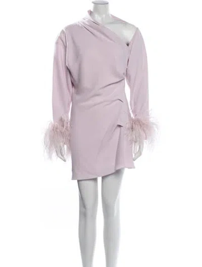 Pre-owned 16arlington One-shoulder Mini Dress In Pink