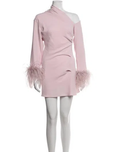 Pre-owned 16arlington One-shoulder Mini Dress In Pink