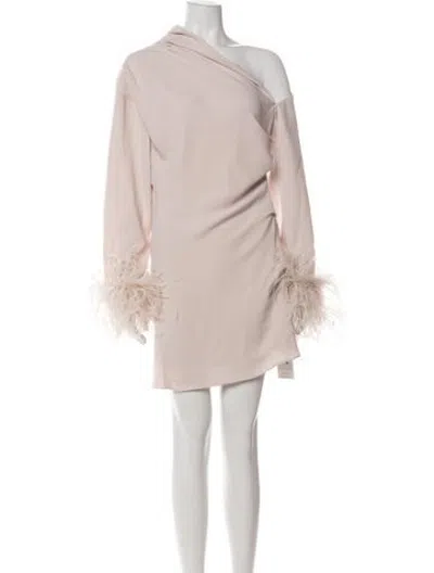 Pre-owned 16arlington One-shoulder Mini Dress W/ Tags In Neutrals/pink