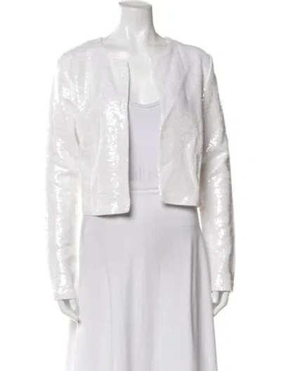 Pre-owned 16arlington Patterned Evening Jacket In White