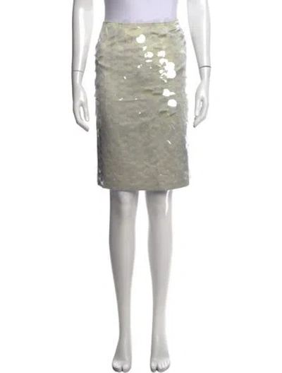 Pre-owned 16arlington Patterned Knee-length Skirt W/ Tags In White