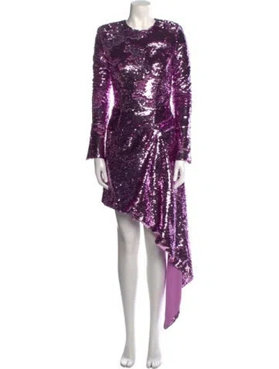 Pre-owned 16arlington Patterned Mini Dress In Purple