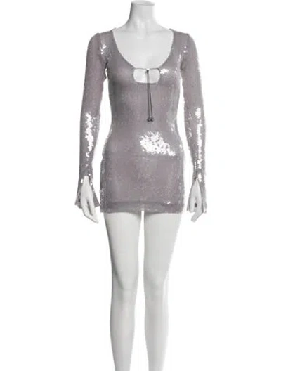 Pre-owned 16arlington Patterned Mini Dress In Purple