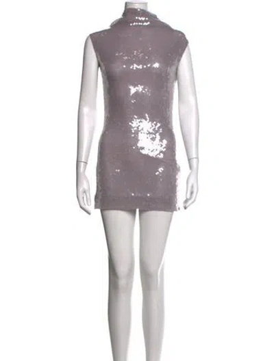 Pre-owned 16arlington Patterned Mini Dress In Purple