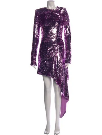 Pre-owned 16arlington Patterned Mini Dress In Purple