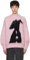 16arlington Pink Suli Sweater In Rosa / Nero
