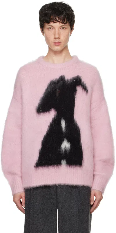 16arlington Pink Suli Sweater In Rosa / Nero