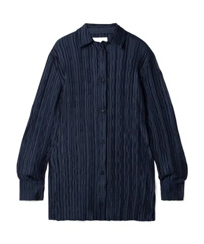 16arlington Pintuck Long Sleeve Shirt In Blue