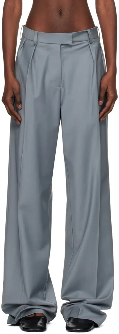 16arlington Plain Weave Wide-leg Trousers