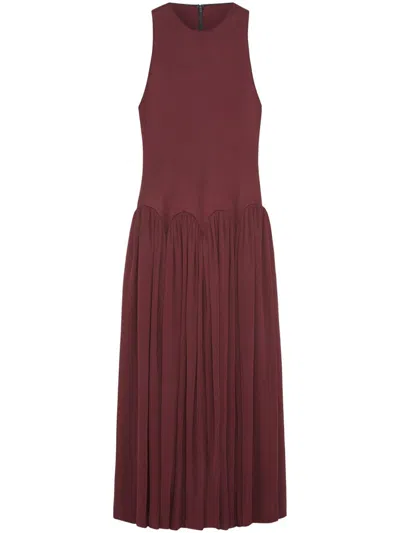 16arlington Gerafftes Kleid In Red